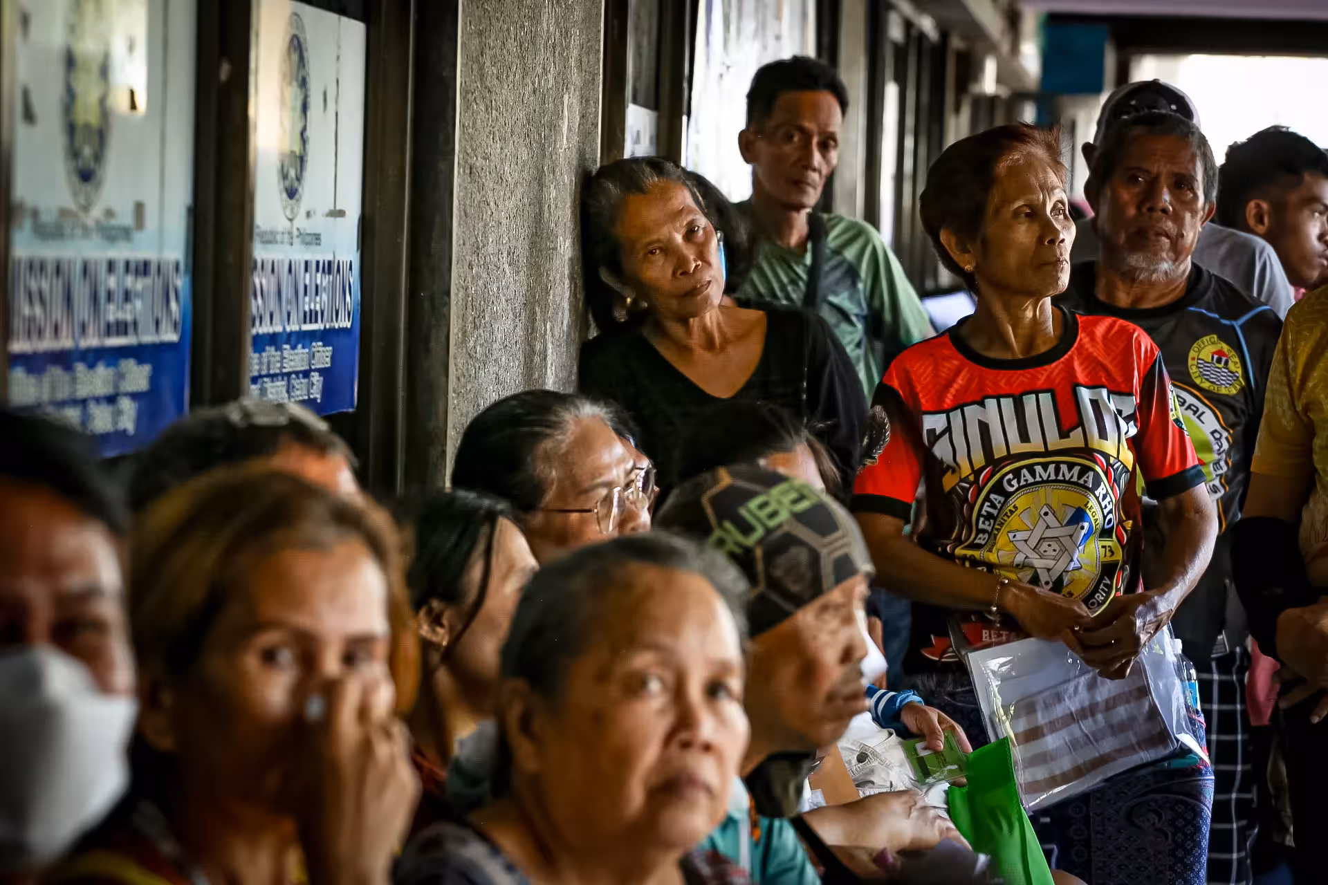 Cebu Habal-Habal Drivers Wait Hours for Comelec Aid